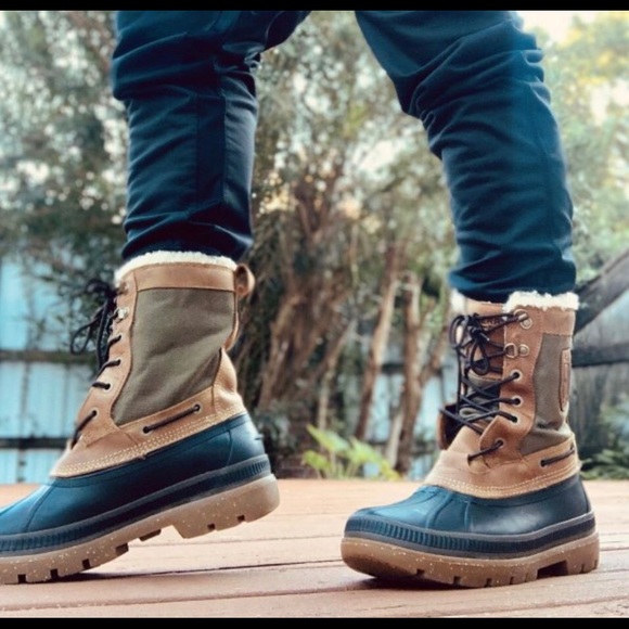 Sperry Men’s Ice Bay Tall Boot - Brown/Olive - Picture 12 of 13